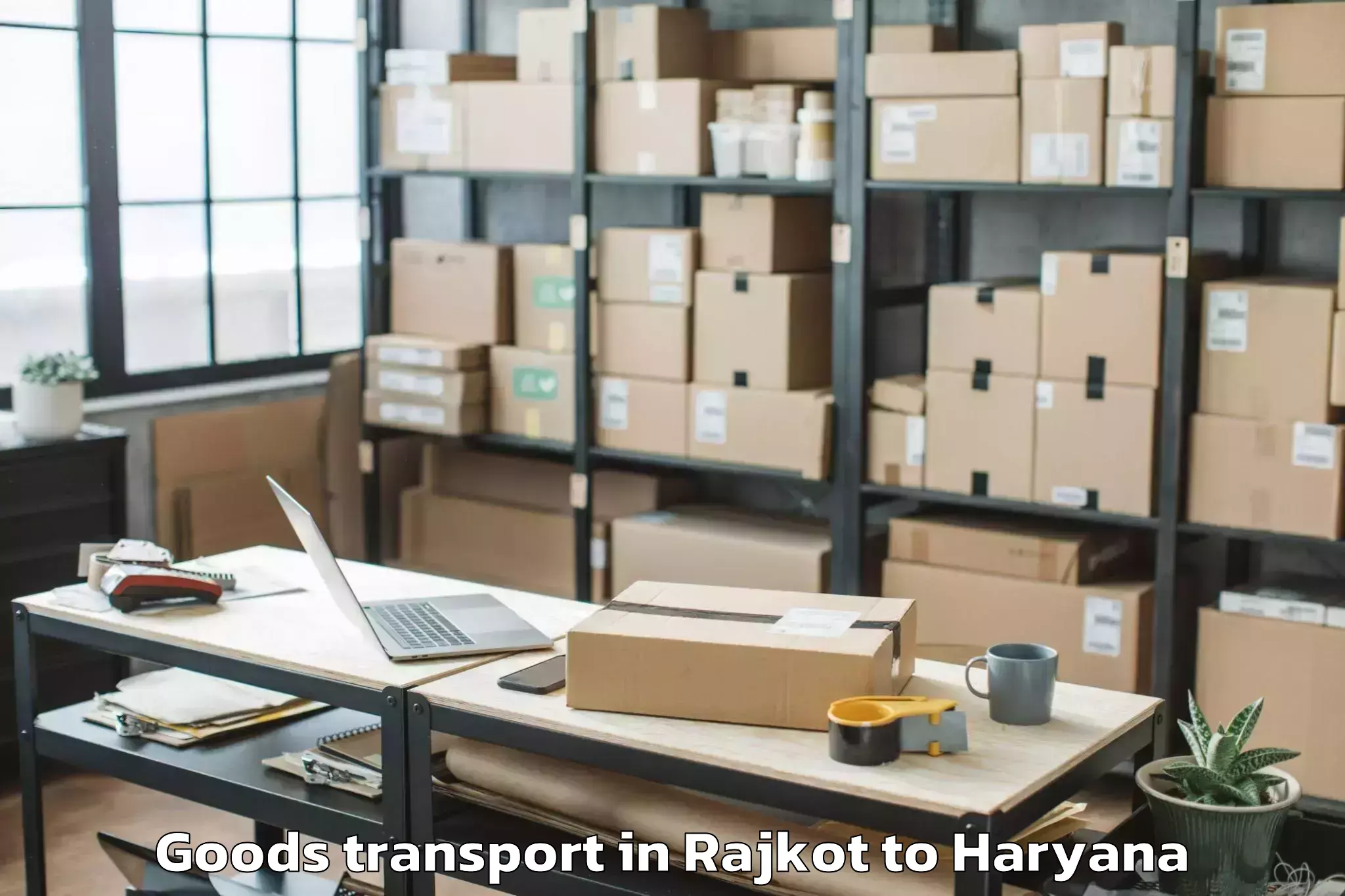 Trusted Rajkot to Kaithal Goods Transport